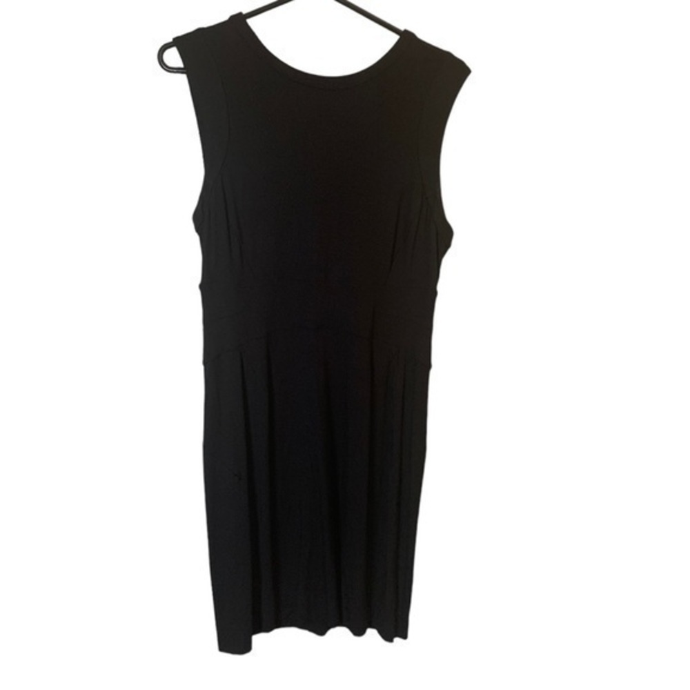 Diane Von Furstenberg Sleeveless Black Sheath Dress Size 12 - Picture 2 of 7
